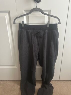 lululemon athletica Charcoal Textured Drawstring Joggers
